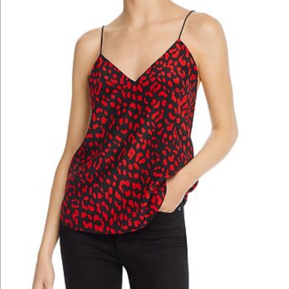 NWOT Alice + Olivia Contessa Leopard Print Silk Camisole